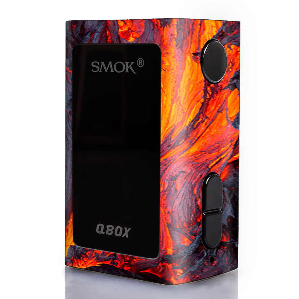  Charred Lava Volcano Ash Smok Qbox 50w tc Skin