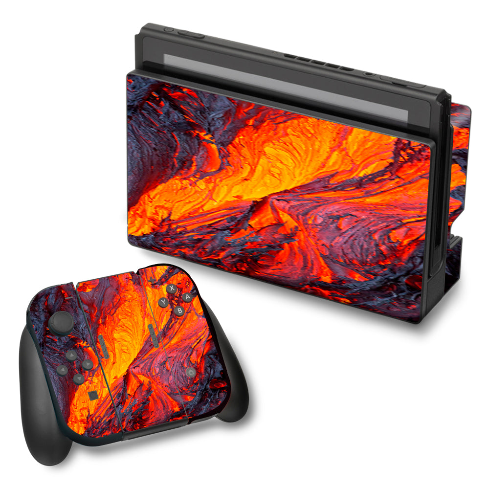  Charred Lava Volcano Ash Nintendo Switch Skin