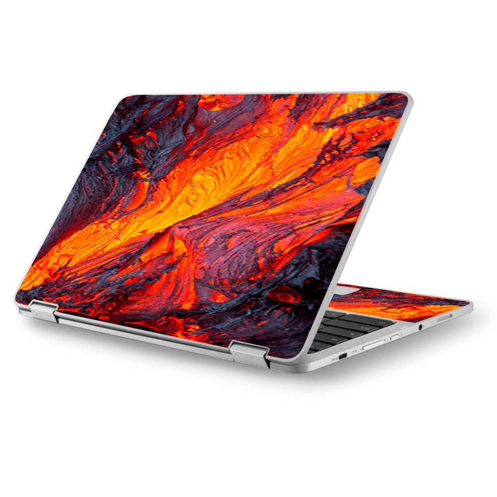  Charred Lava Volcano Ash Asus Chromebook Flip 12.5" Skin