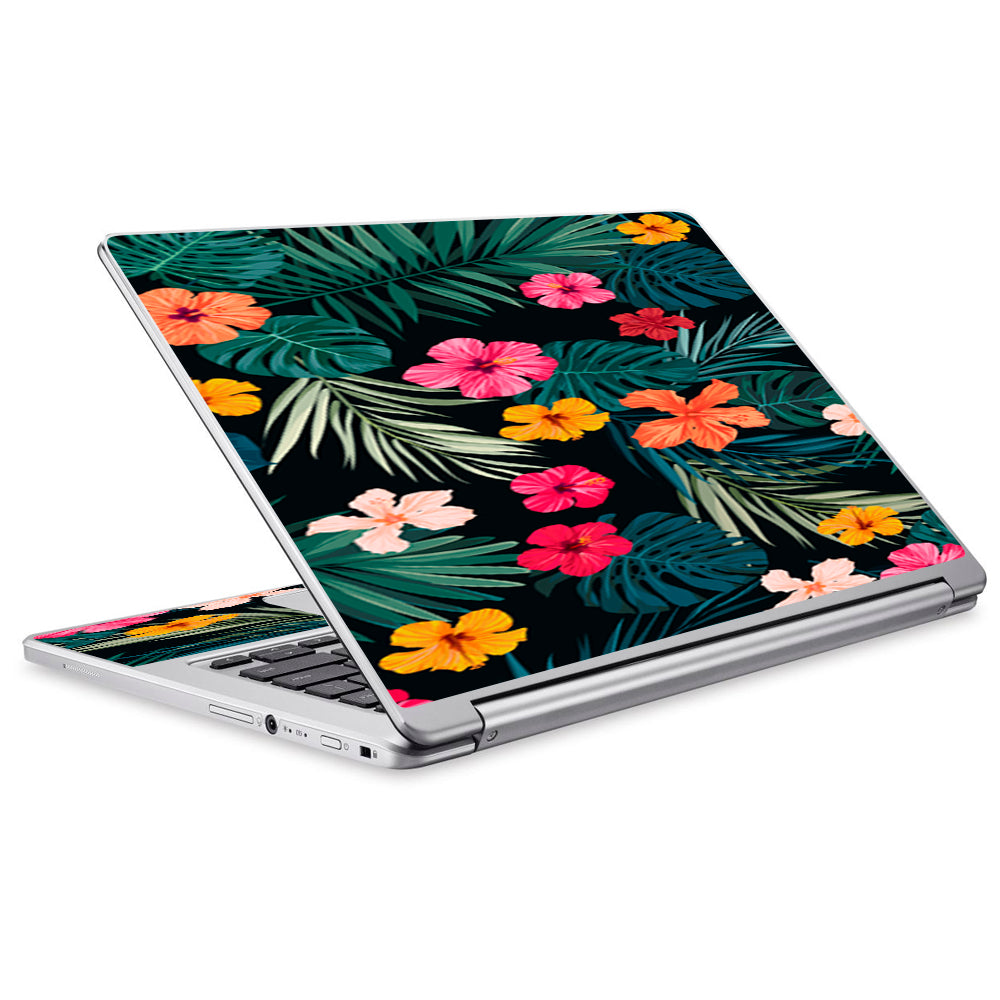  Hibiscus Flowers Tropical Hawaii Acer Chromebook R13 Skin