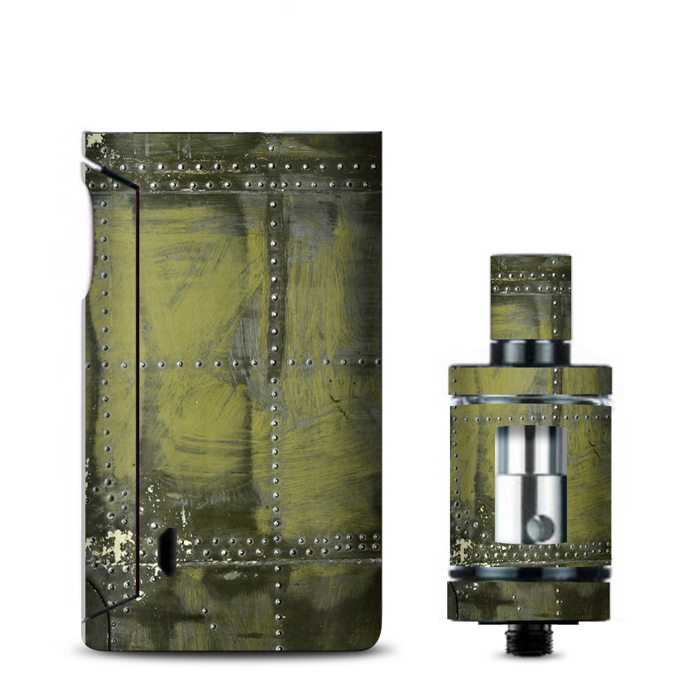 Green Rivets Metal Airplane Panel Ww2 Vaporesso Drizzle Fit Skin