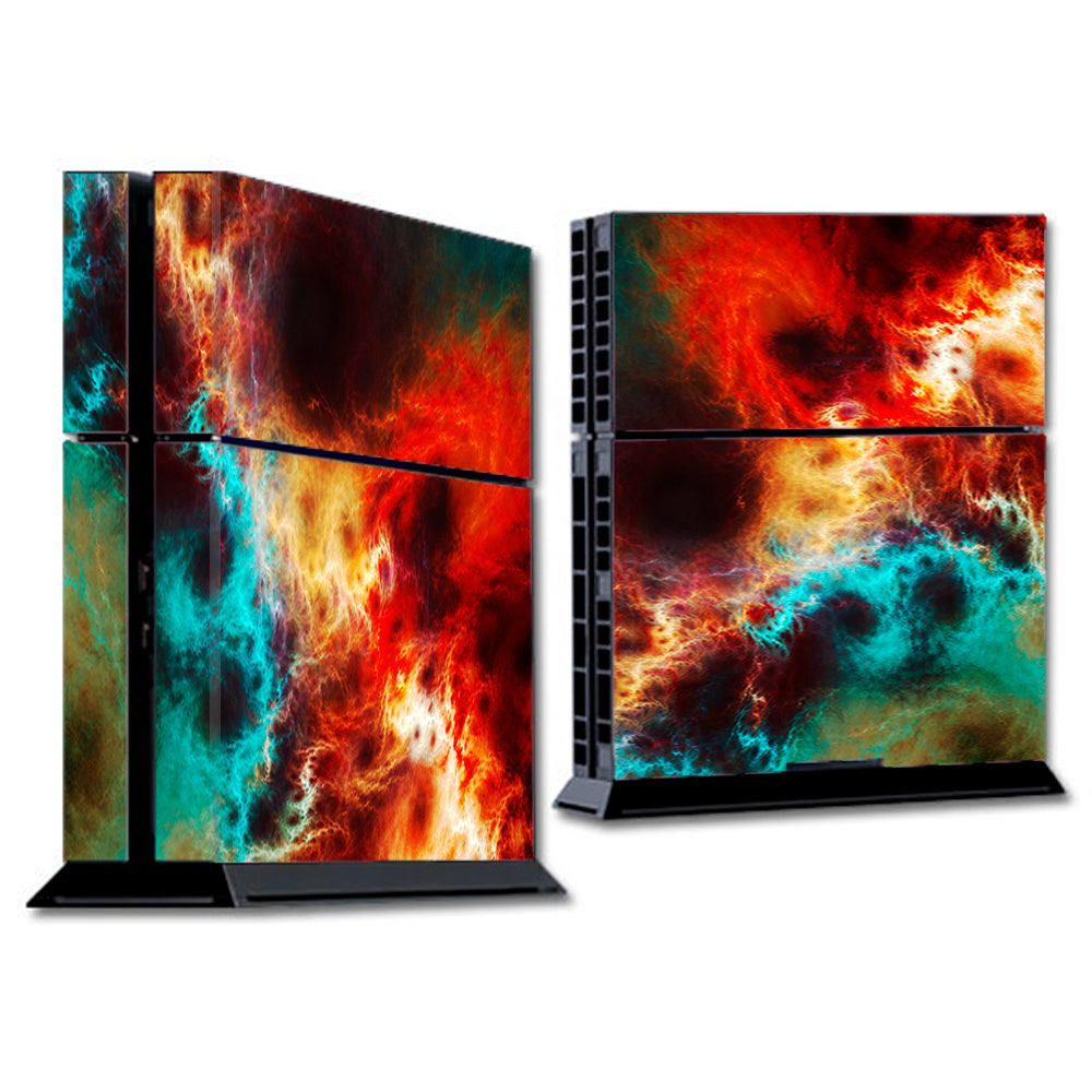  Fire And Ice Mix Sony Playstation PS4 Skin