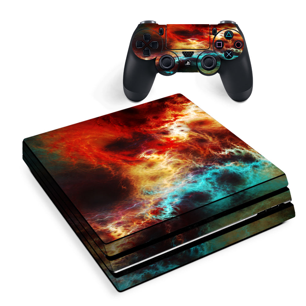 Fire And Ice Mix Sony PS4 Pro Skin