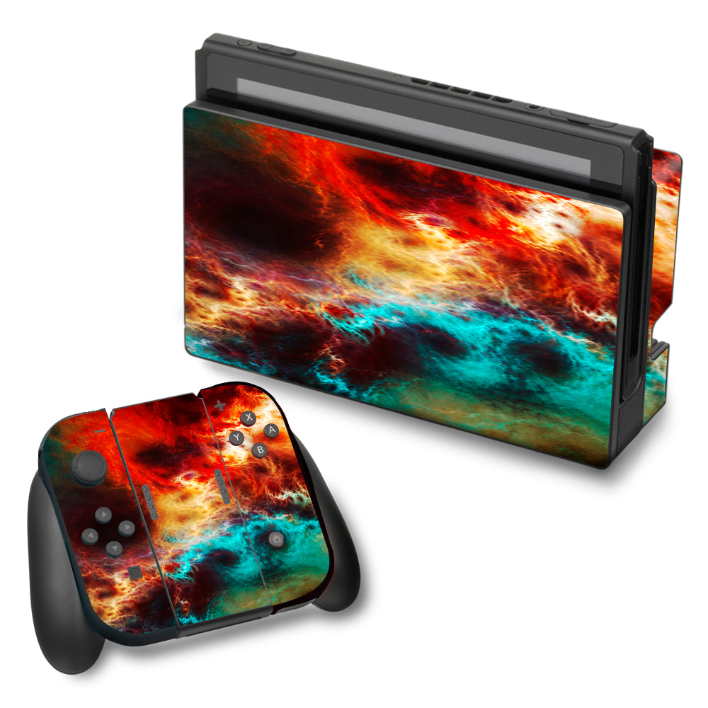  Fire And Ice Mix Nintendo Switch Skin
