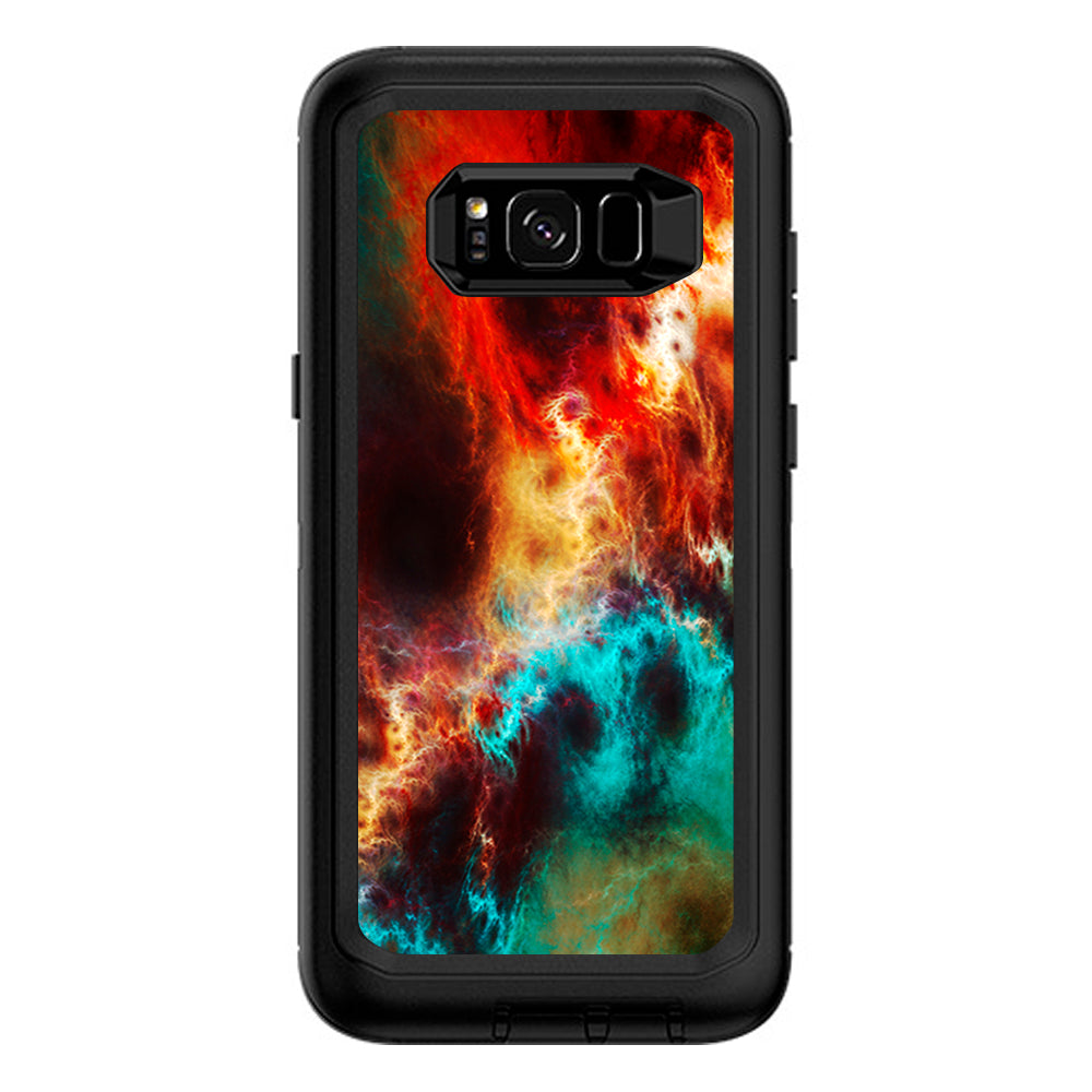  Fire And Ice Mix Otterbox Defender Samsung Galaxy S8 Plus Skin