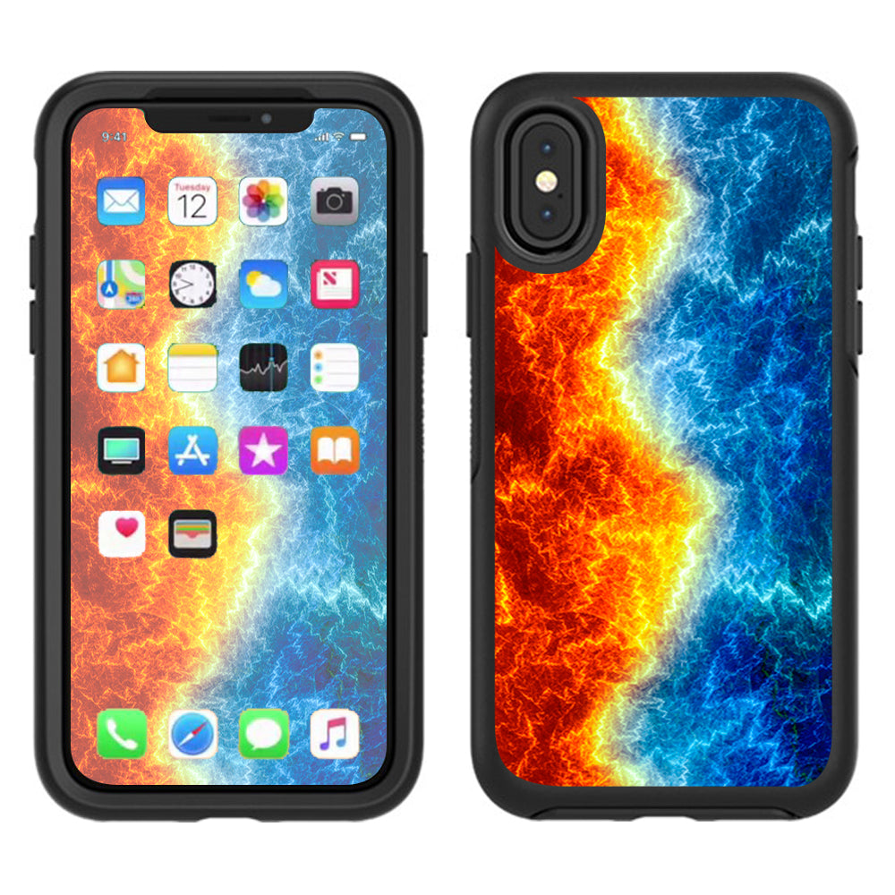  Fire And Ice  Otterbox Defender Apple iPhone X Skin
