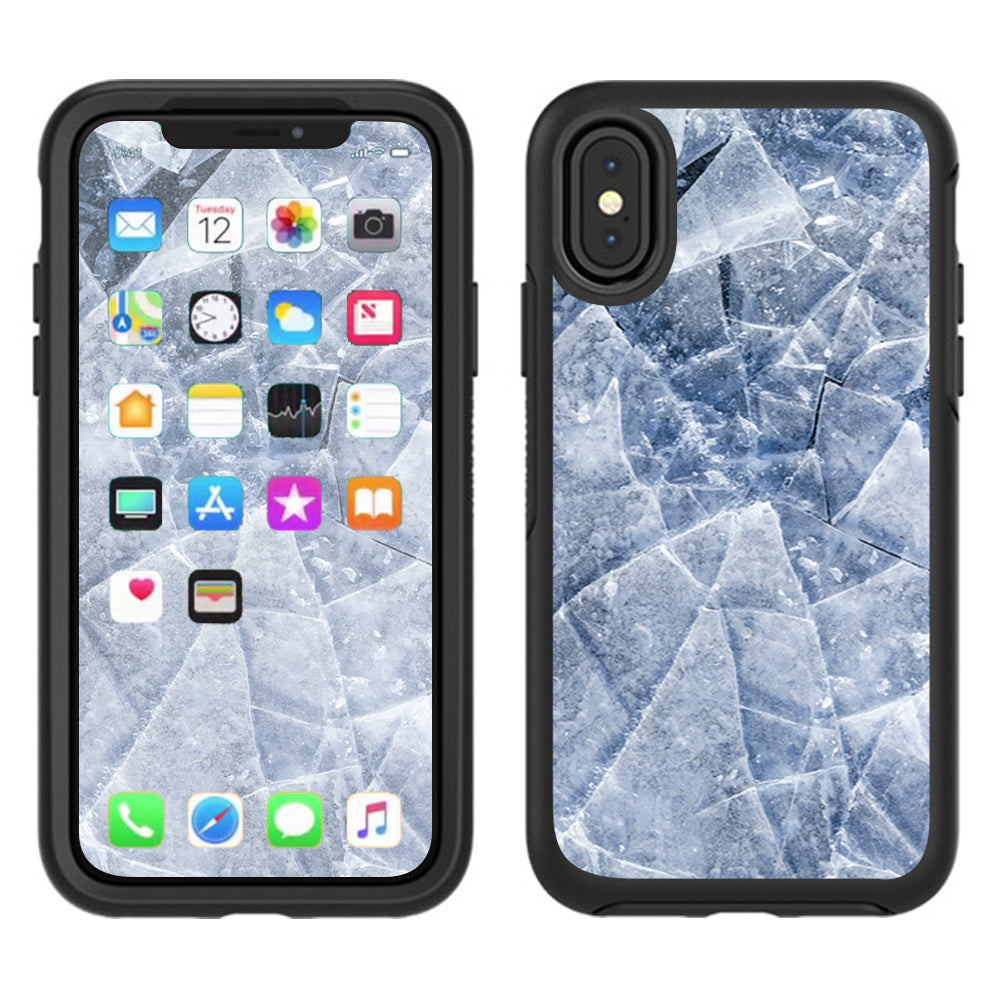  Cracking Shattered Ice Otterbox Defender Apple iPhone X Skin