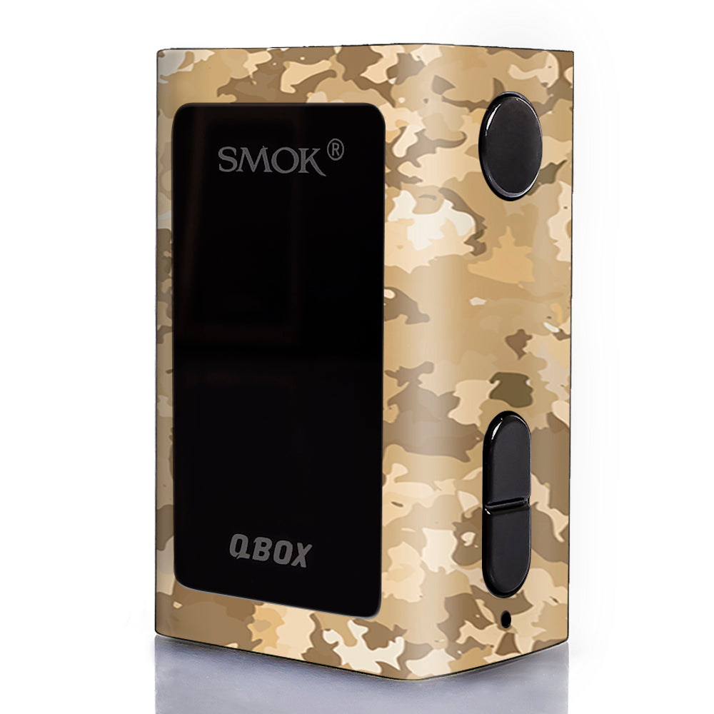  Brown Desert Camo Camouflage Smok Qbox 50w tc Skin