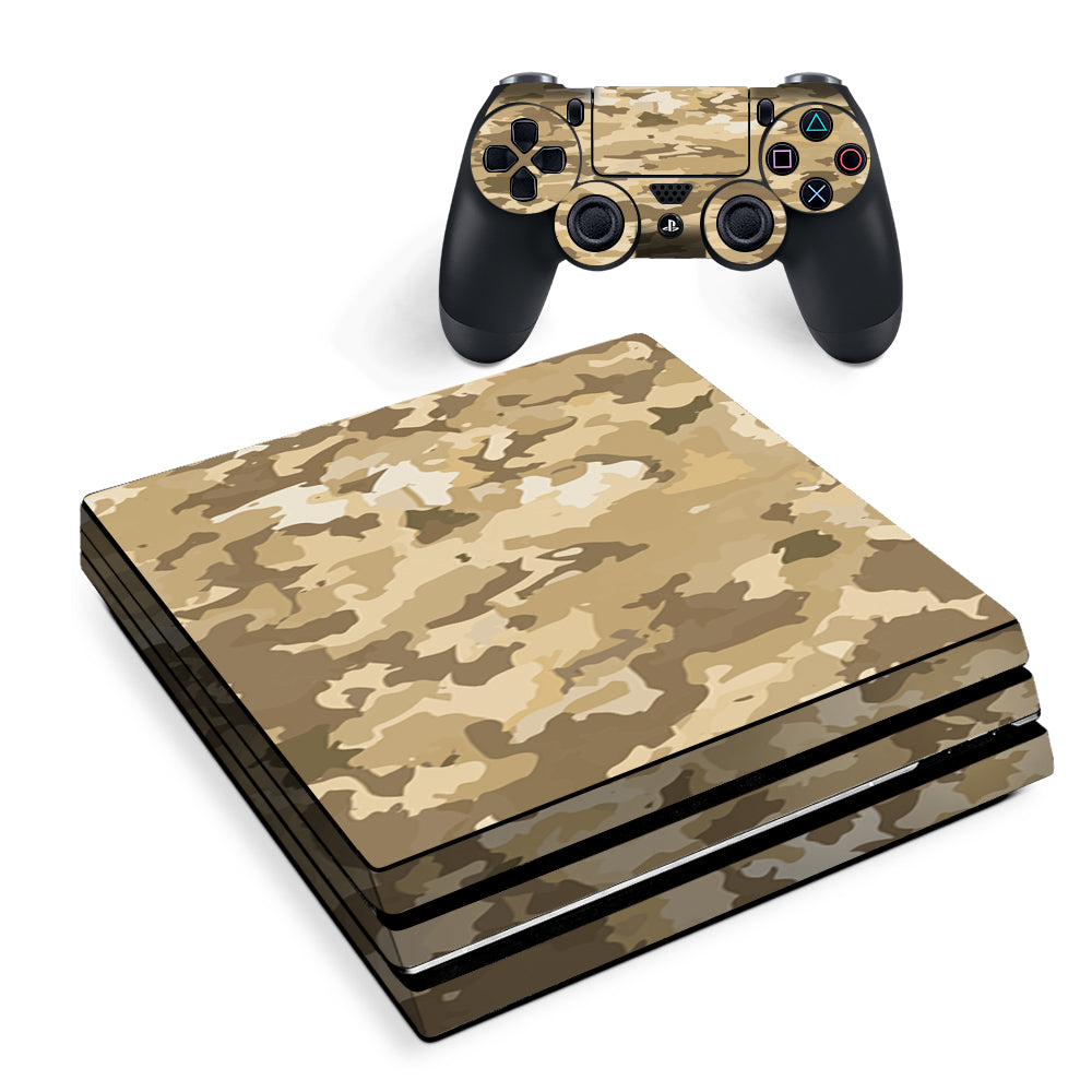 Brown Desert Camo Camouflage Sony PS4 Pro Skin