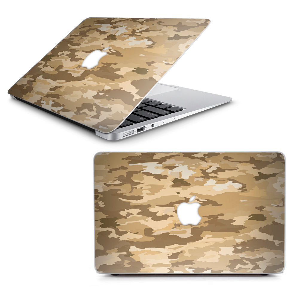  Brown Desert Camo Camouflage Macbook Air 13" A1369 A1466 Skin