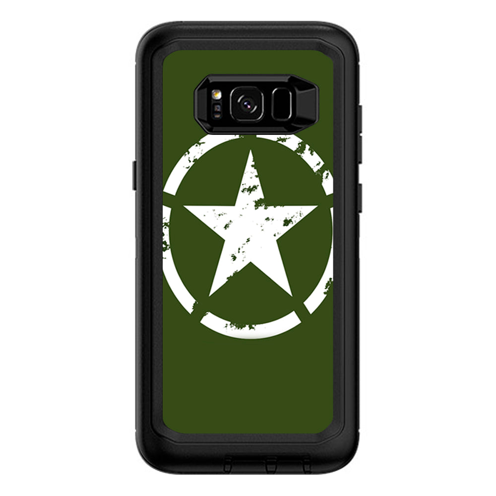  Green Army Star Military Otterbox Defender Samsung Galaxy S8 Plus Skin