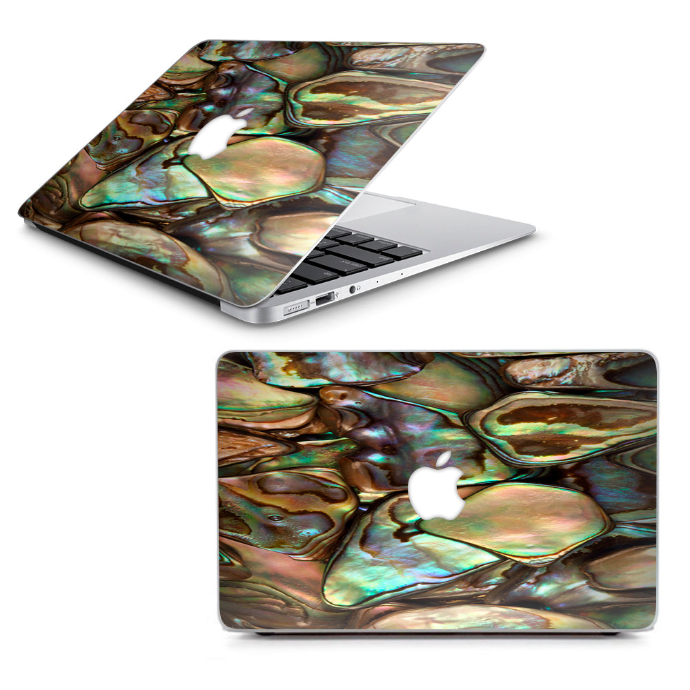  Gold Abalone Shell Large Macbook Air 13" A1369 A1466 Skin