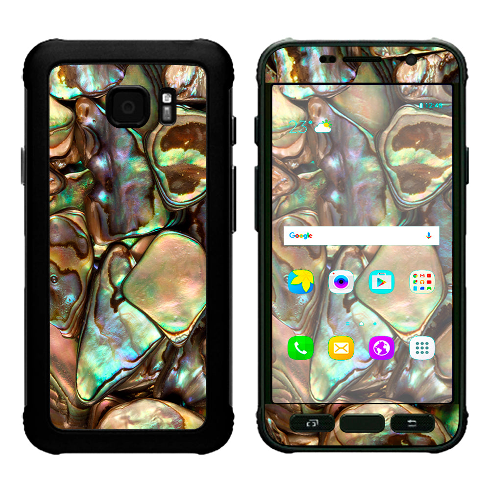  Gold Abalone Shell Large Samsung Galaxy S7 Active Skin