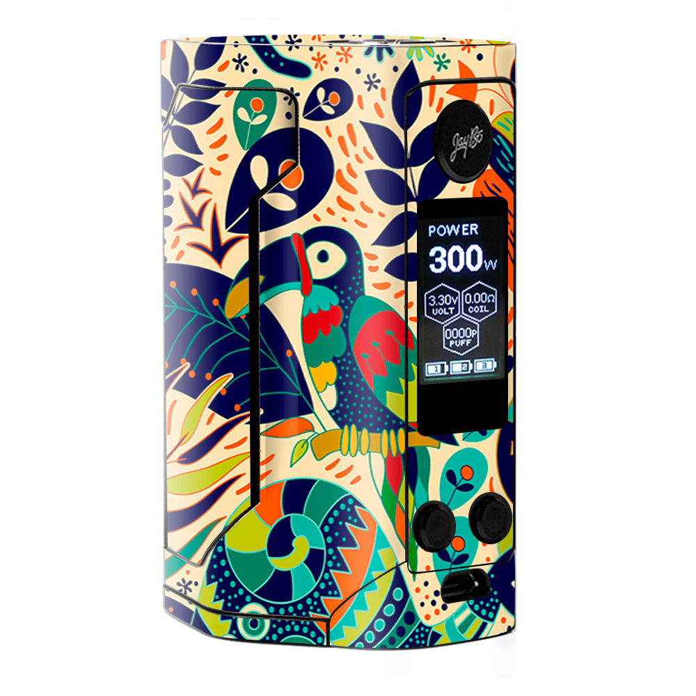  Pop Art Toucan Color Tropical Design Wismec Gen 3 300w Skin