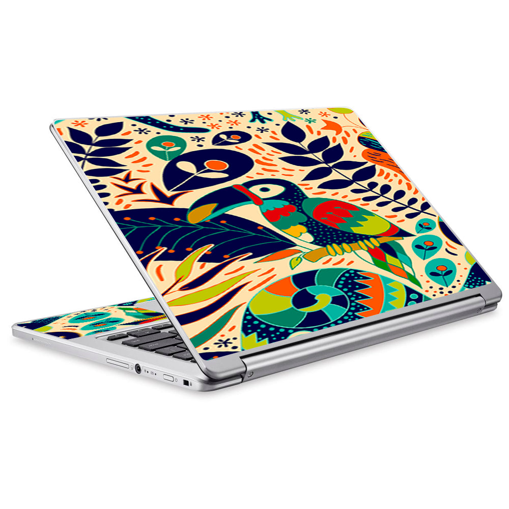  Pop Art Toucan Color Tropical Design Acer Chromebook R13 Skin