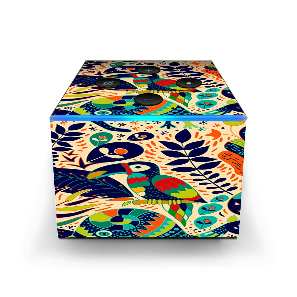 Pop Art Toucan Color Tropical Design Amazon Fire TV Cube Skin