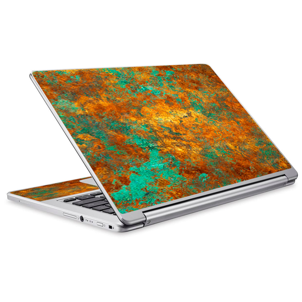  Copper Patina Metal Panel Acer Chromebook R13 Skin