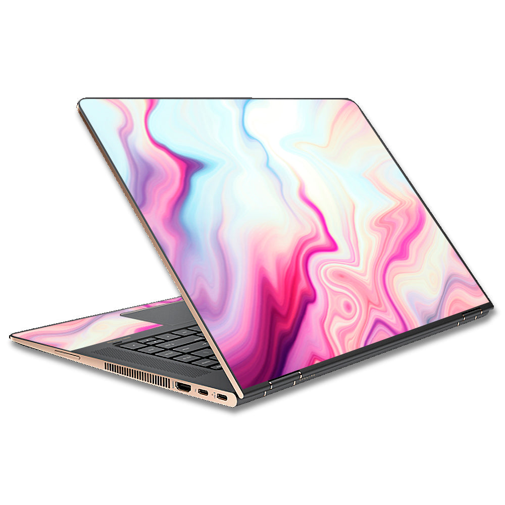  Pink Marble Glass Pastel HP Spectre x360 15t Skin