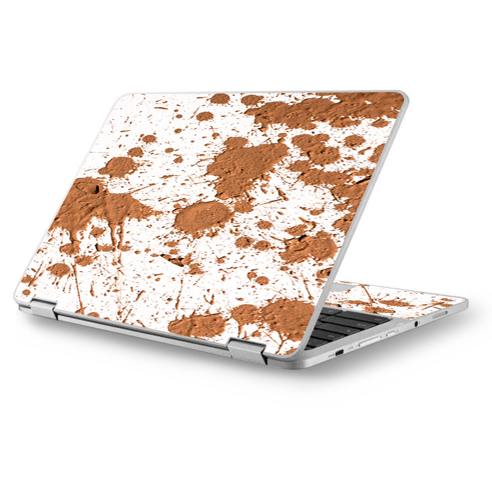  Mud Splatter Dirty Dirt Asus Chromebook Flip 12.5" Skin