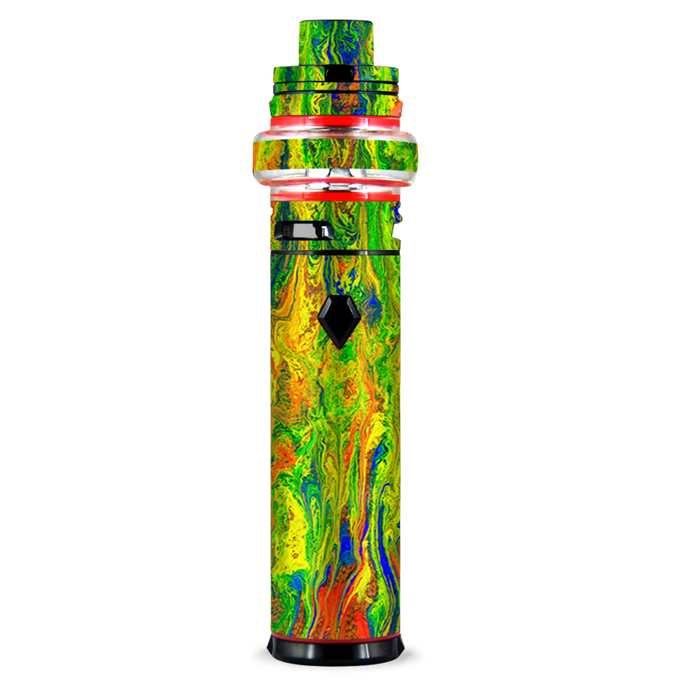  Green Trippy Color Mix Psychedelic Smok stick V9 Max Skin