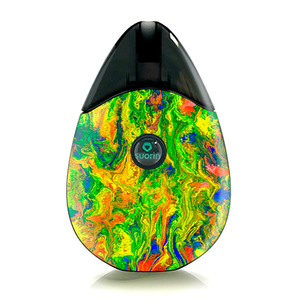  Green Trippy Color Mix Psychedelic Suorin Drop Skin