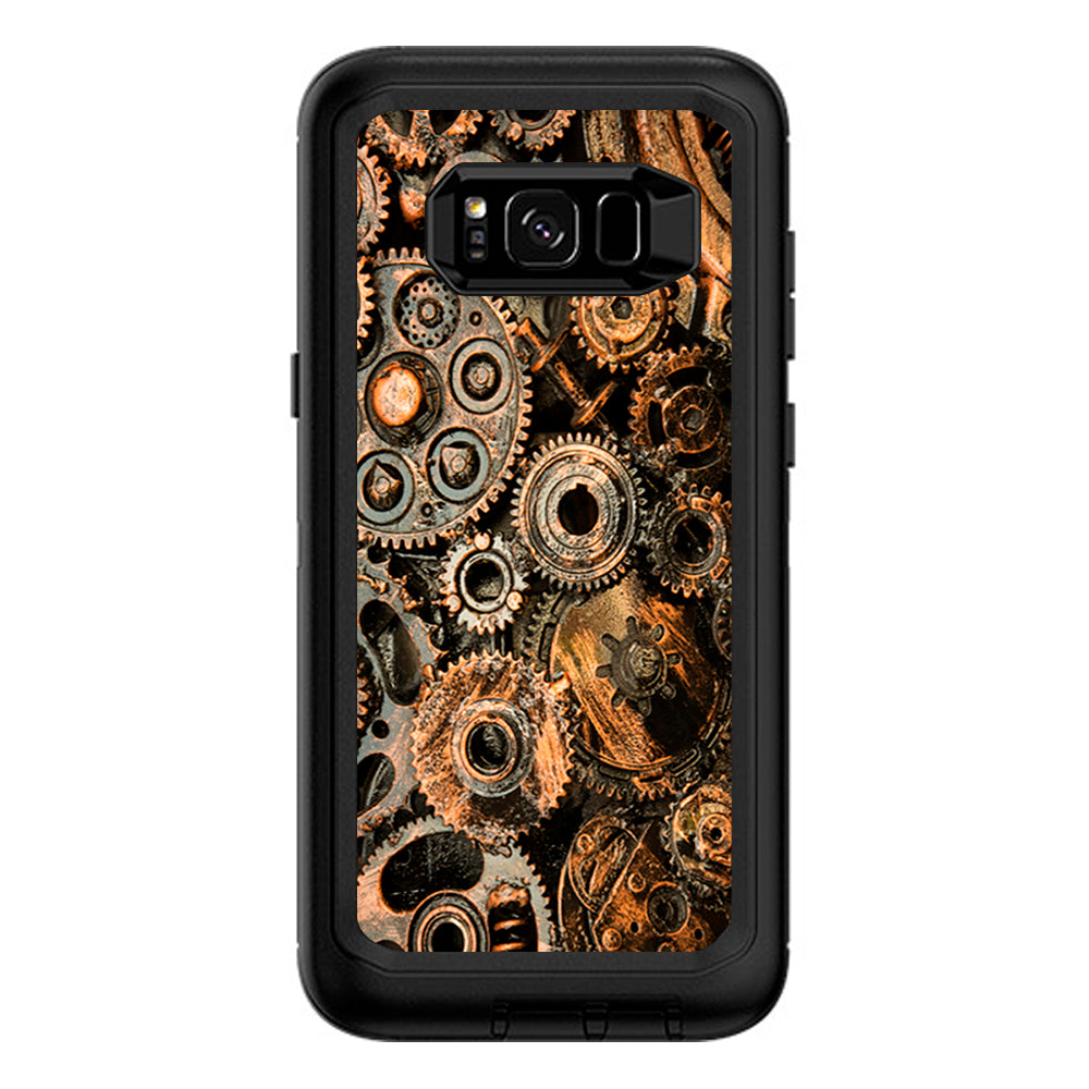  Old Gears Steampunk Patina Otterbox Defender Samsung Galaxy S8 Plus Skin