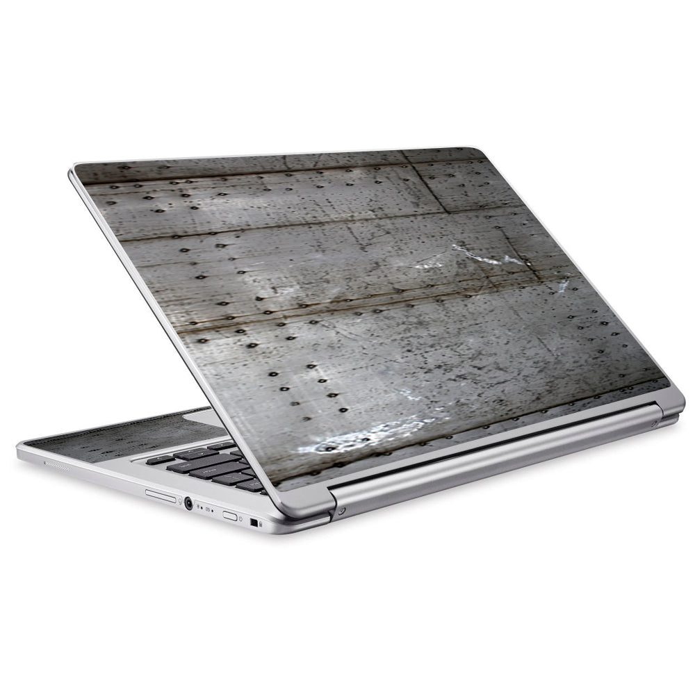  Old Metal Rivets Panels Acer Chromebook R13 Skin