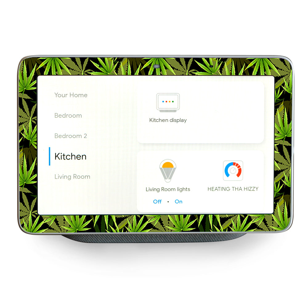 Weed Pot Skunk High Cannabis Google Home Hub Skin