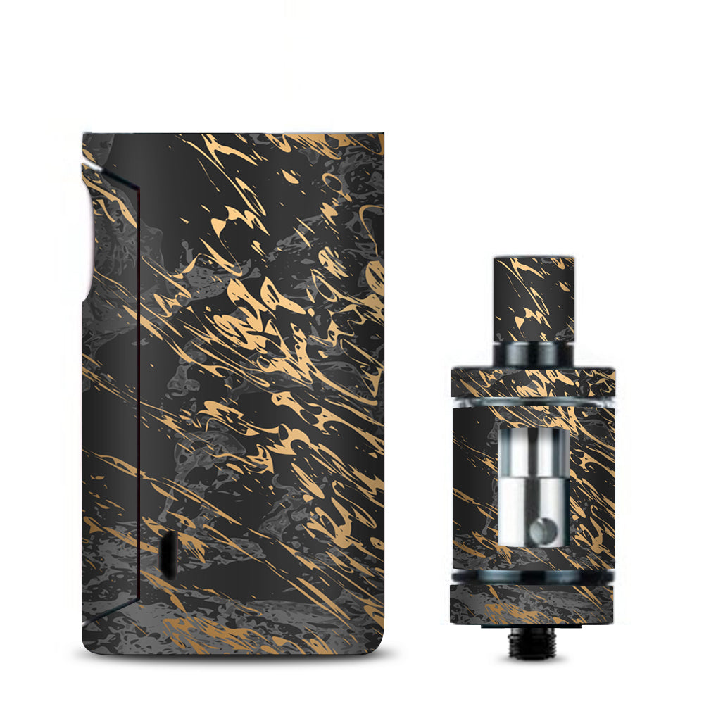  Gold Marble Dark Gray Background Vaporesso Drizzle Fit Skin