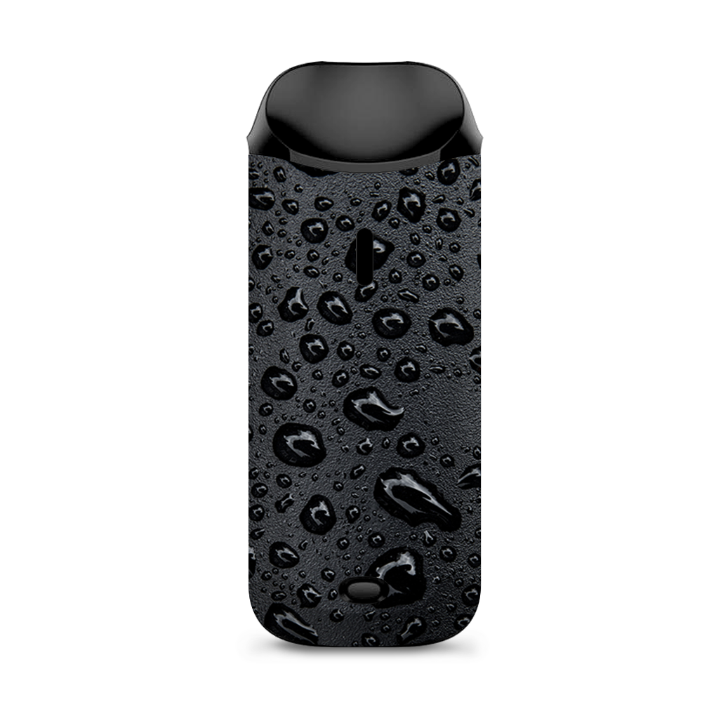  Rain Drops On Black Metal Vaporesso Nexus AIO Kit Skin