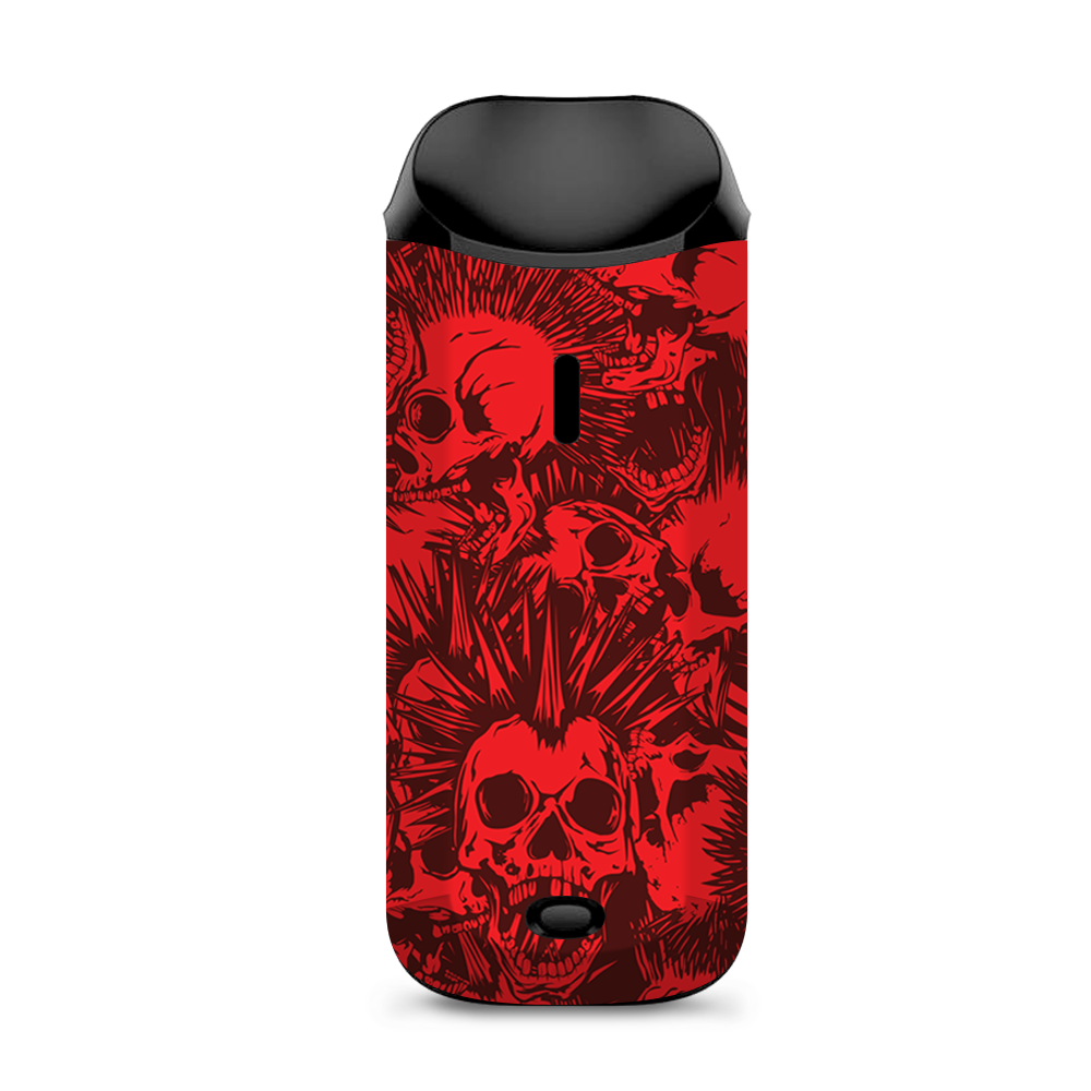  Red Punk Skulls Liberty Spikes Vaporesso Nexus AIO Kit Skin