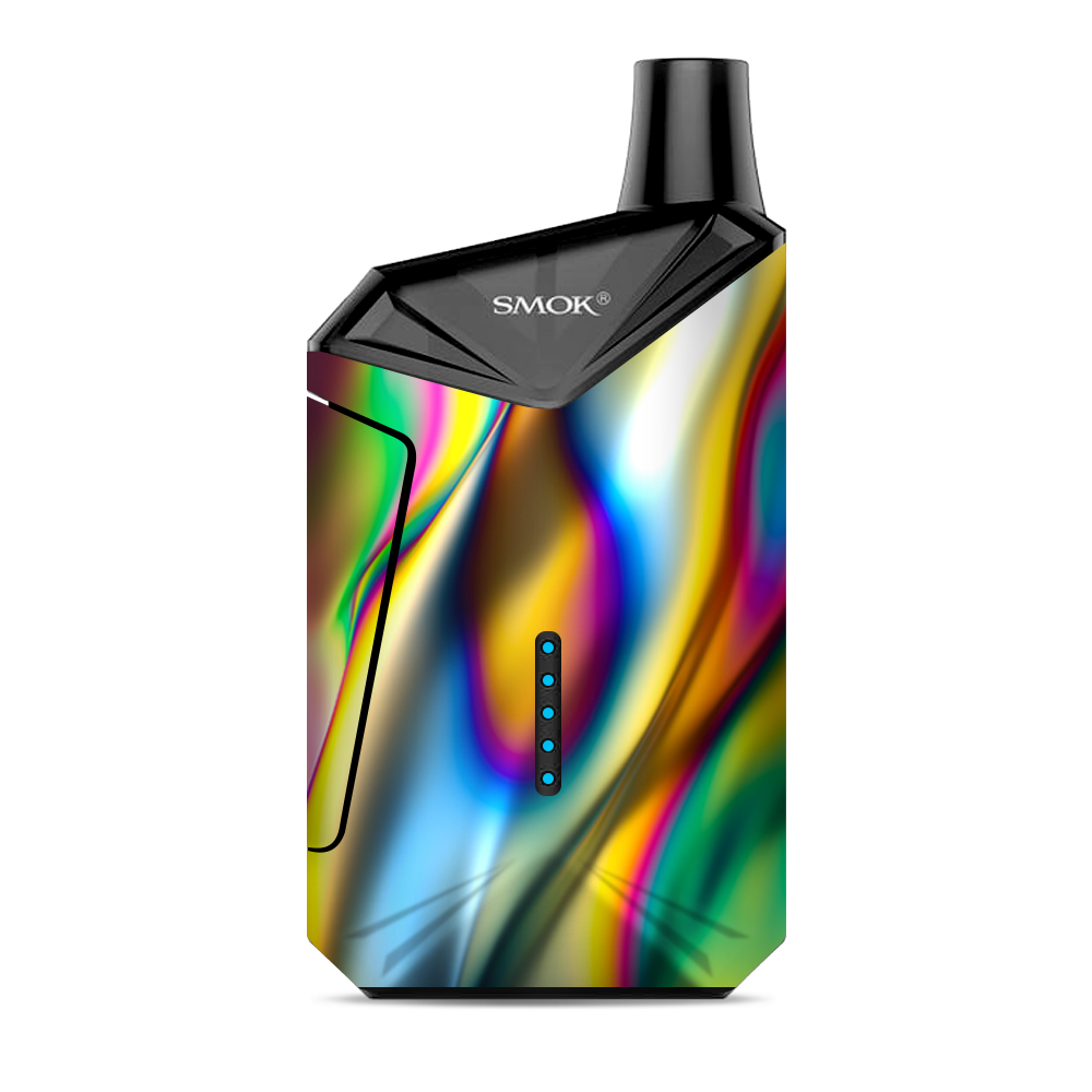  Oil Slick Rainbow Opalescent Design Awesome Smok  X-Force AIO Kit  Skin