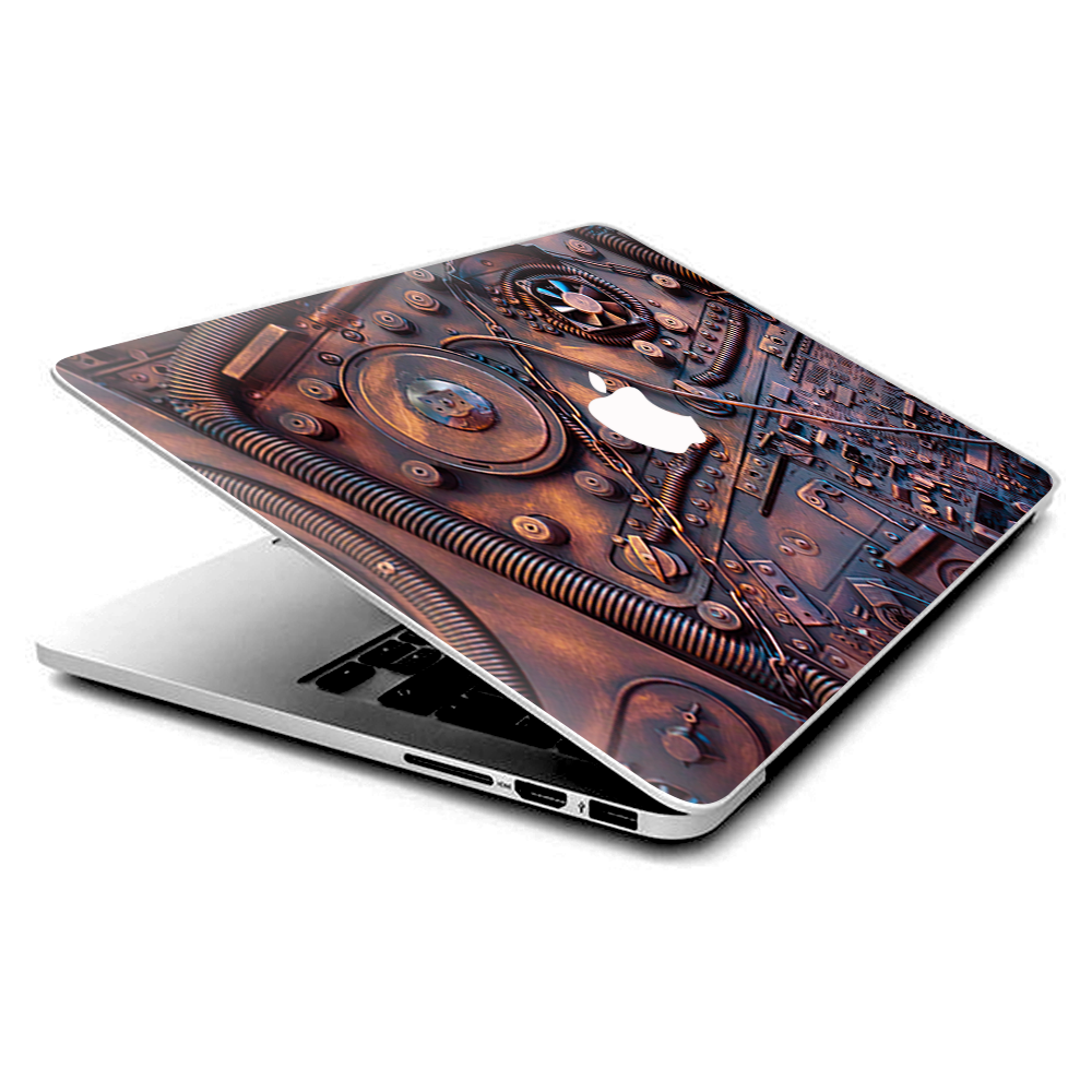 Steampunk Metal Panel Vault Gear  Skin For Macbook Pro 13 inch Retina  Touch Bar –