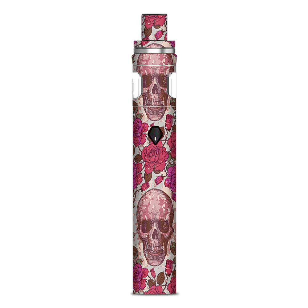  Pink Roses With Skulls Distressed Smok Nord AIO 19 Skin