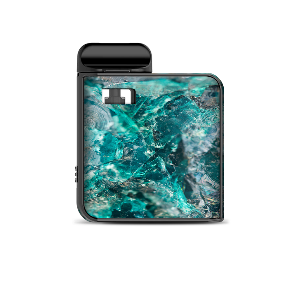  Chrysocolla Hydrated Copper Glass Teal Blue Smok Mico Kit Skin