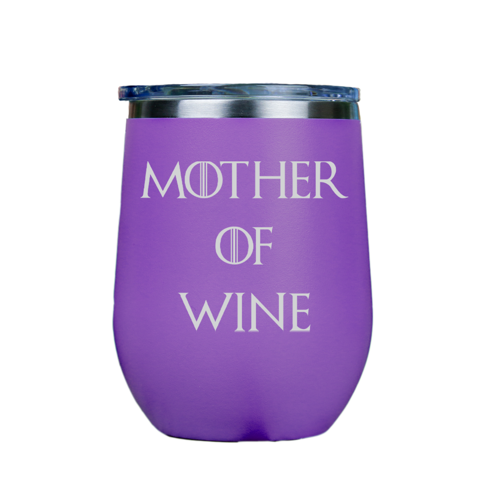 Mother of Wine  - Purple Stainless Steel Stemless Wine Glass