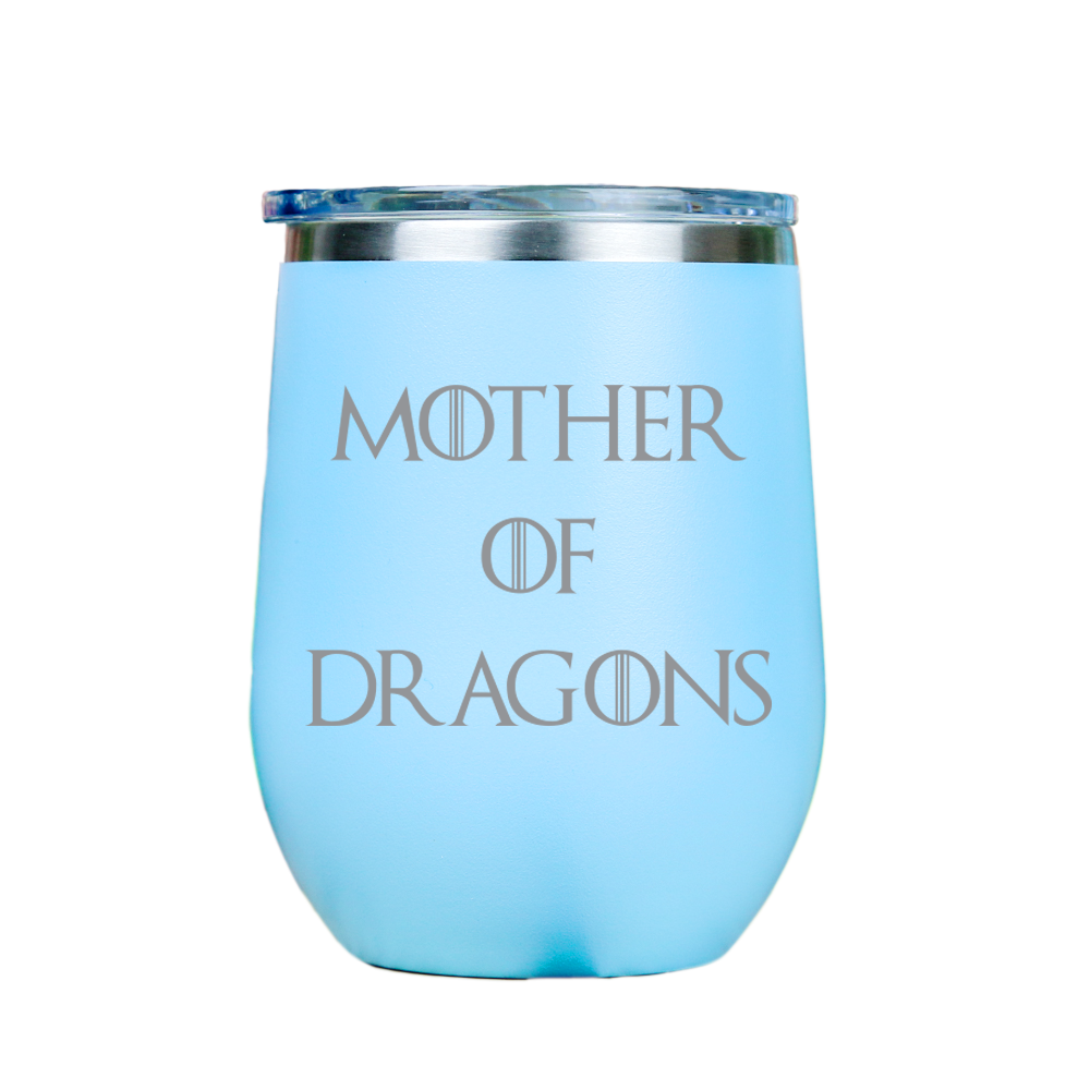 Mother of Dragons - Blue Stainless Steel Stemless Wine Tumbler