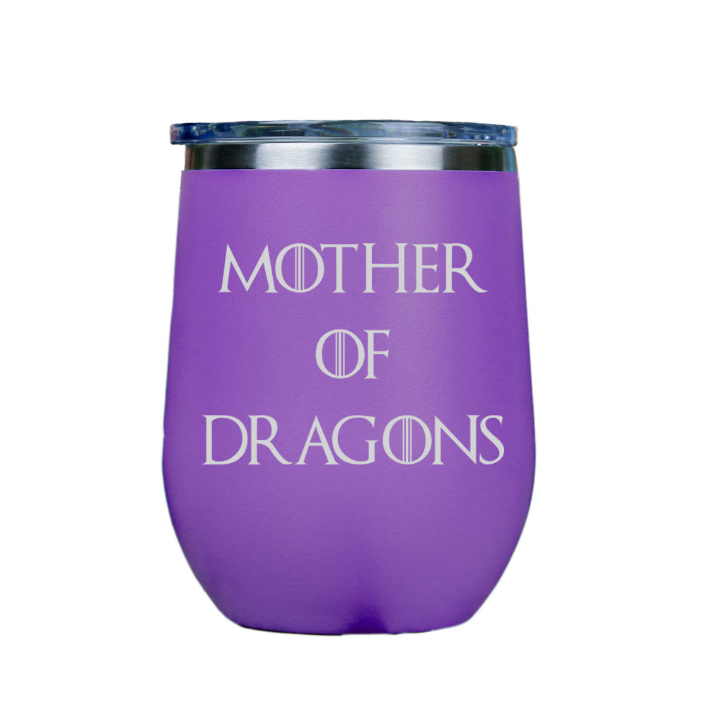 Mother of Dragons - Purple Stainless Steel Stemless Wine Tumbler