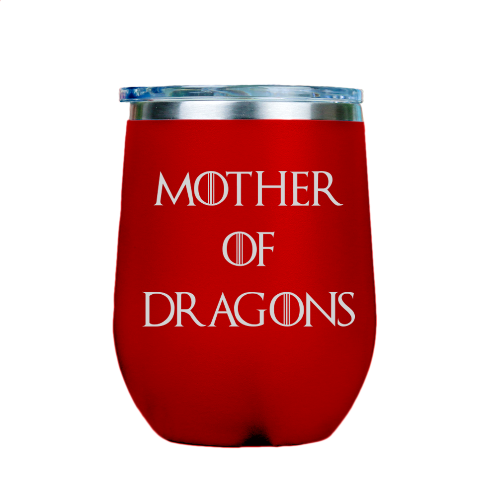 Mother of Dragons - Red Stainless Steel Stemless Wine Tumbler