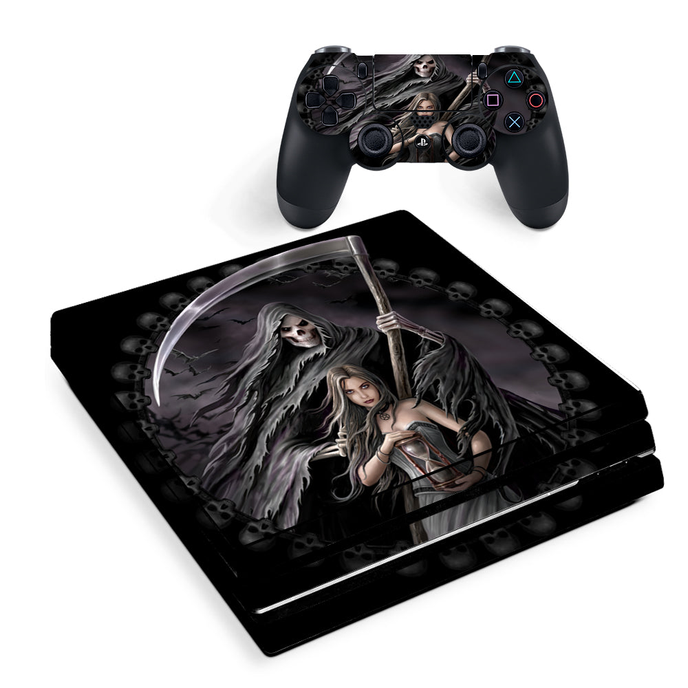 Anne Stokes Summon Reaper | Skin Decal Vinyl Wrap for Playstation PS4 Pro Console & Controller