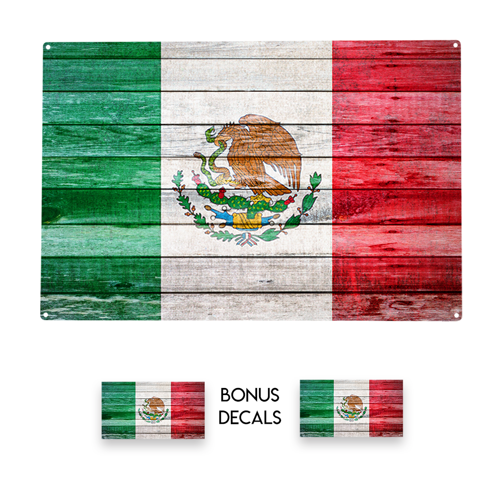 Mexico Flag Decorative Sign