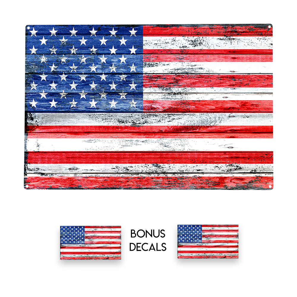 United States of America US Flag Decorative Sign