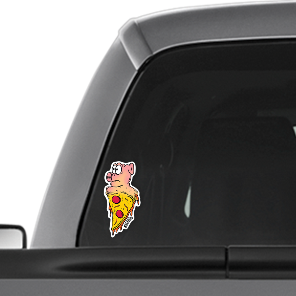 TROG Pizza Pig Decal