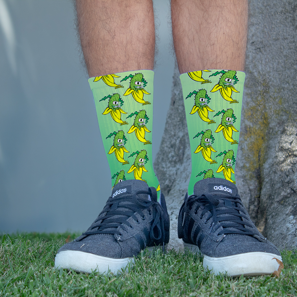 TROG Banana Bud Crew Socks