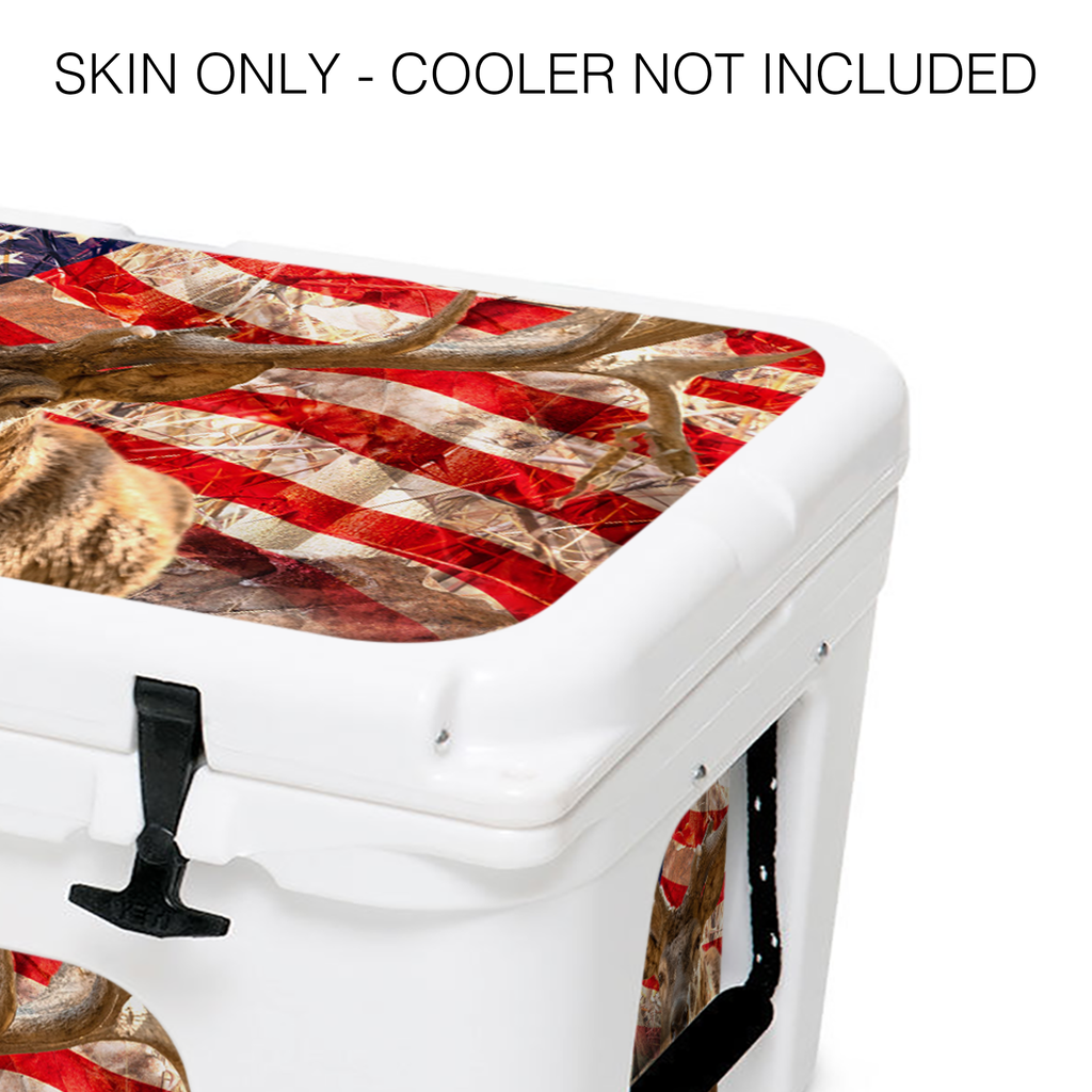  American Flag Deer | YETI 45qt Cooler Skin