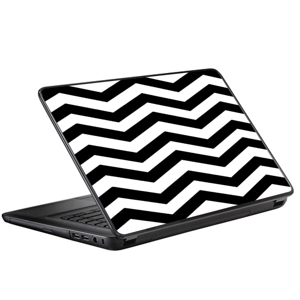  Black Chevron Universal 13 to 16 inch wide laptop Skin