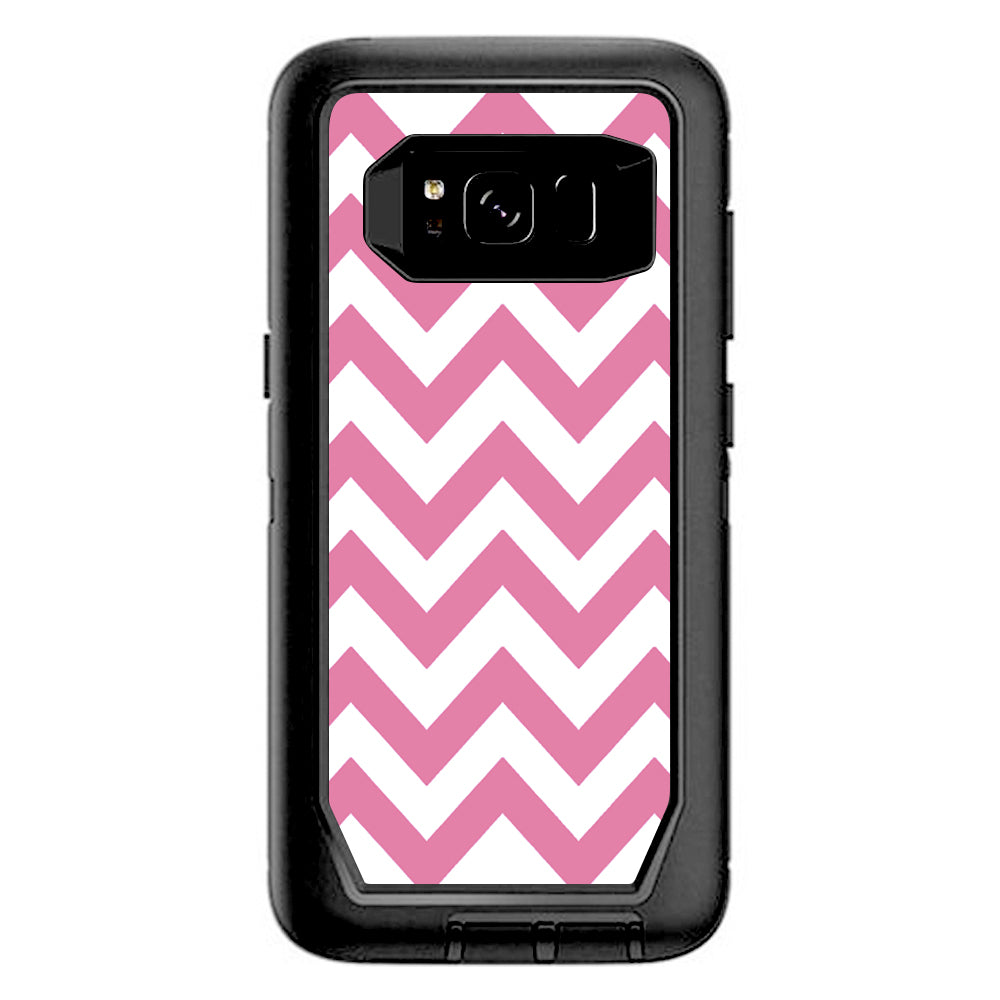  Pink Chevron Otterbox Defender Samsung Galaxy S8 Skin