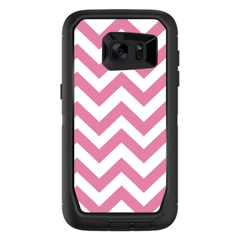  Pink Chevron Otterbox Defender Samsung Galaxy S7 Edge Skin