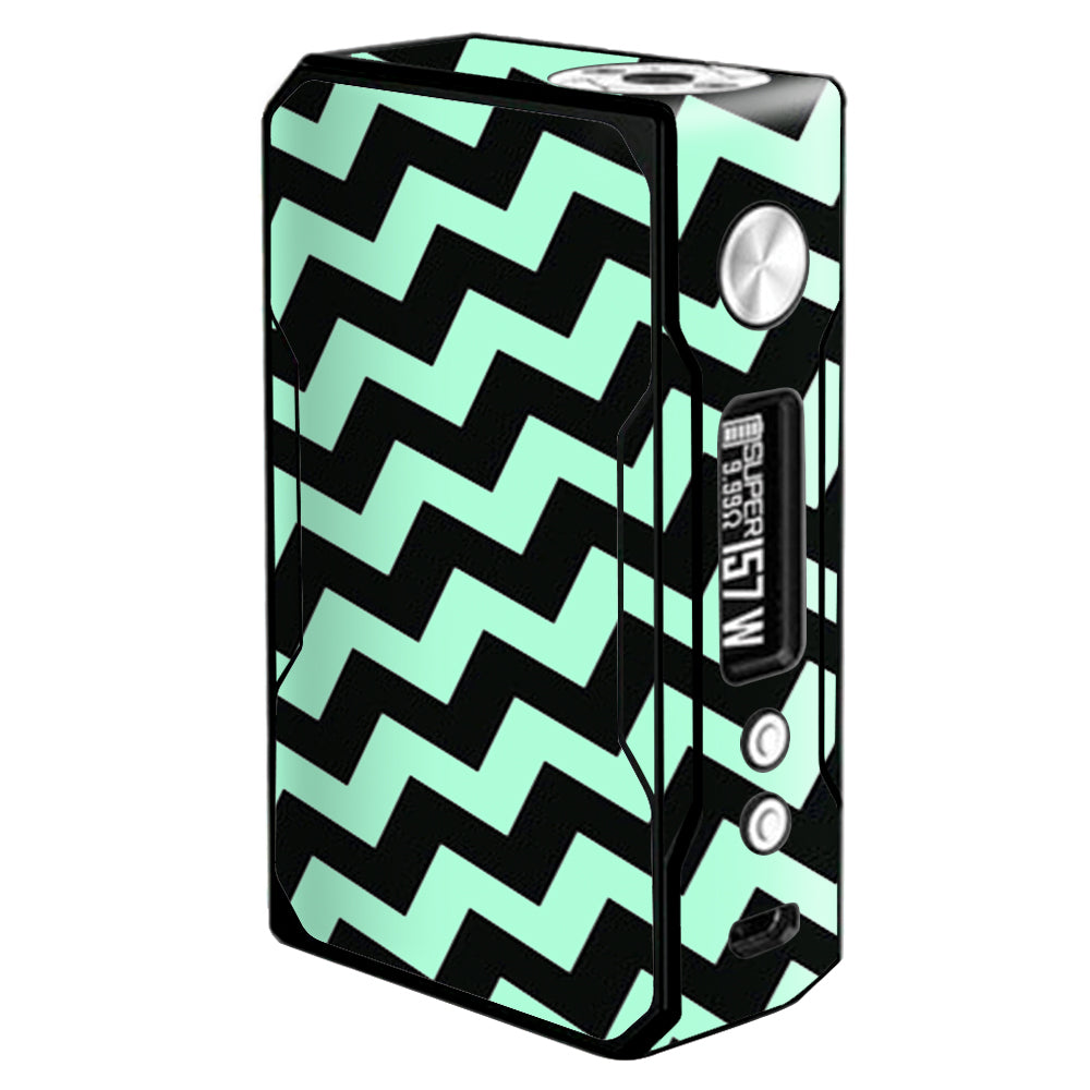  Teal And Black Chevron Voopoo Drag 157w Skin