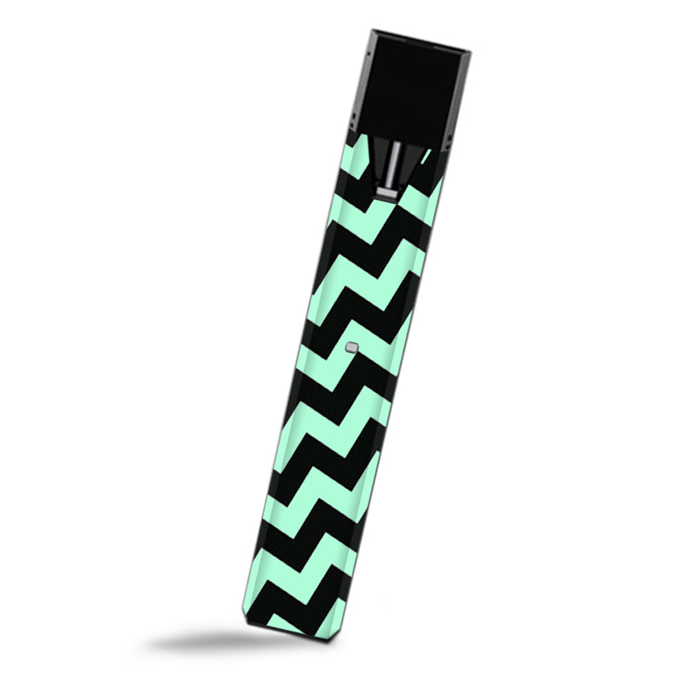  Teal And Black Chevron Smok Fit Ultra Portable Skin